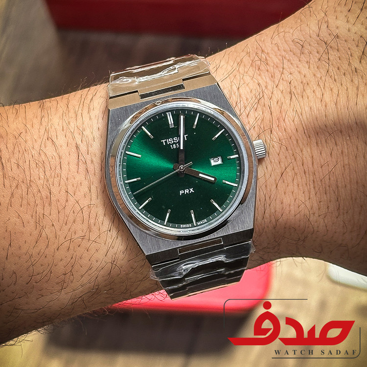 خرید ساعت تیسوت prx80 سیلور سبز مردانه کوارتز