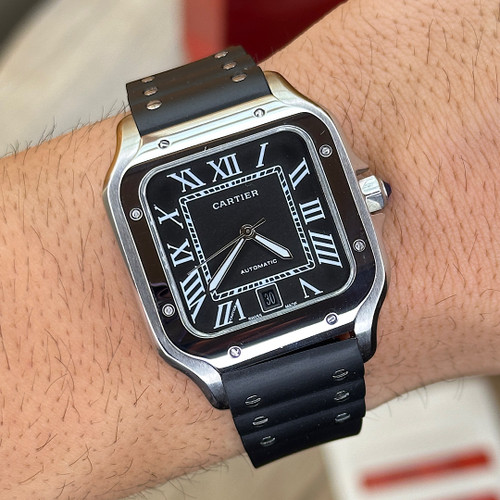 ساعت مردانه کارتیر مدل دسانتوس سیلیکون اتوماتیک