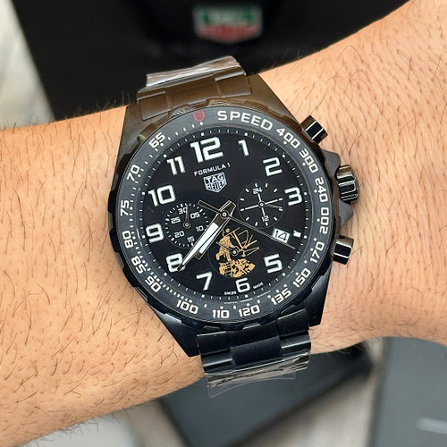 خرید ساعت تگ هویر فرمول یک کرنوگراف مشکی