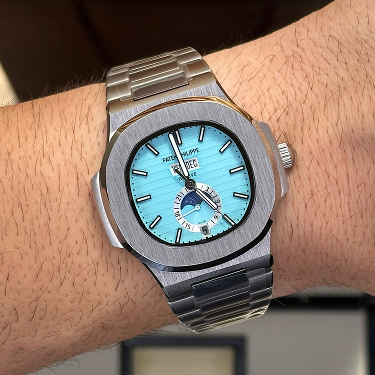 ساعت مردانه پتک فیلیپ ناتیلوس مدل دو تقویم اتوماتیک