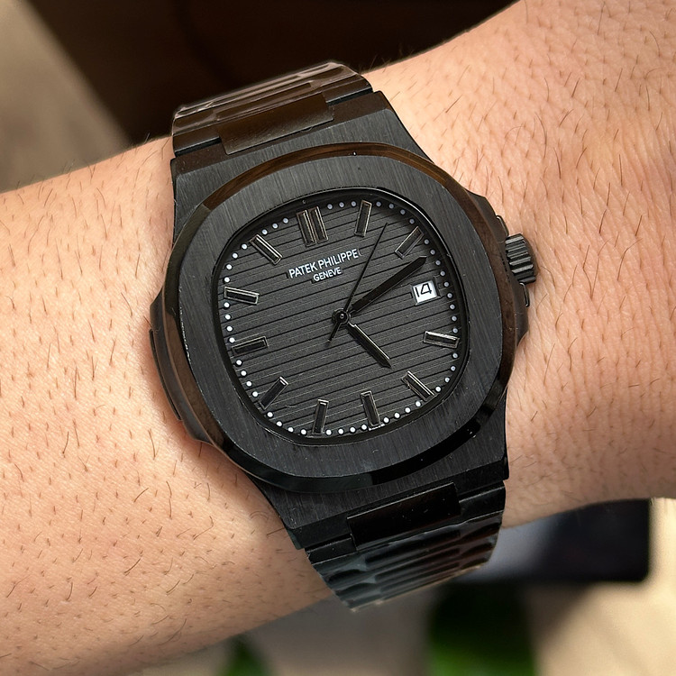 ساعت مردانه پتک فیلیپ فول بلک پتک فیلیپ مدل ناتیلوس