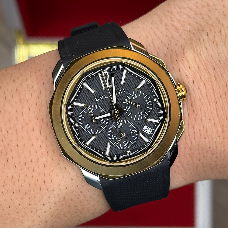 خرید ساعت بولگاری کرنوگراف بند رابر مردانه