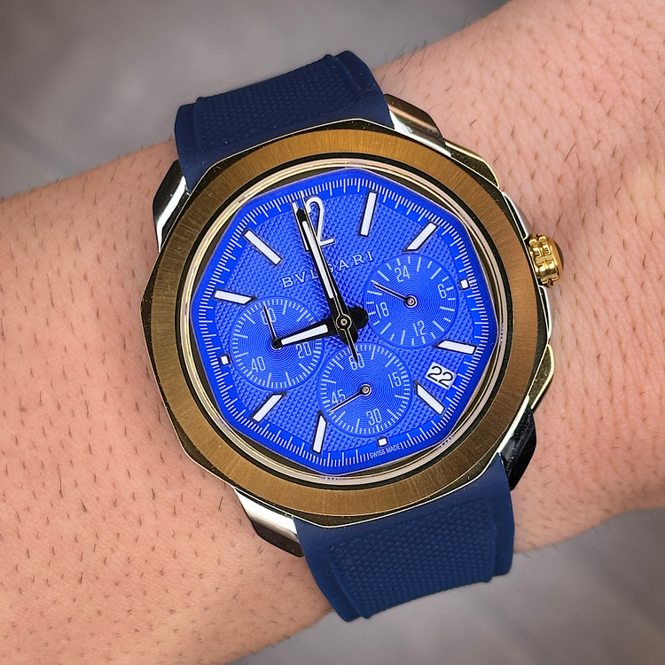 خرید ساعت بولگاری کرنوگراف بند رابر مردانه