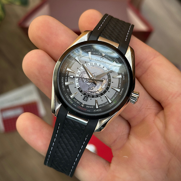 ساعت مچی امگا آکواترا مشکی OMEGA Seamaster Aqua Terra 150M